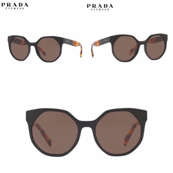 NWT Womens PRADA Fashion Sunglasses 0PR11TS Brown - Picture 2 of 2